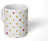 Mok - Koffiemok - Hartjes - Design - Valentijnsdag cadeau - Mokken - 350 ML - Beker - Koffiemokken - Theemok