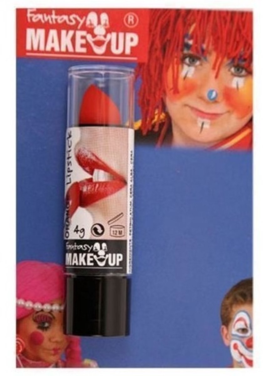 Halloween/horror mat rode lippenstift/lipstick - Carnaval/themafeest verkleed accessoire