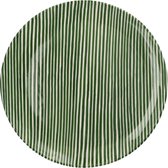 Casa Cubista  - Serveerplateau met smal streeppatroon donkergroen 40cm - Schalen