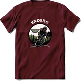 Enduro T-Shirt | Mountainbike Fiets Kleding | Dames / Heren / Unisex MTB shirt | Grappig Verjaardag Cadeau | Maat XL
