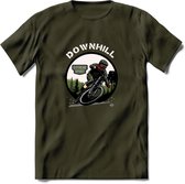 Downhill T-Shirt | Mountainbike Fiets Kleding | Dames / Heren / Unisex MTB shirt | Grappig Verjaardag Cadeau | Maat L