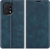 Cazy Oppo Find X5 Pro Portemonnee Book Case Telefoonhoesje - Blauw