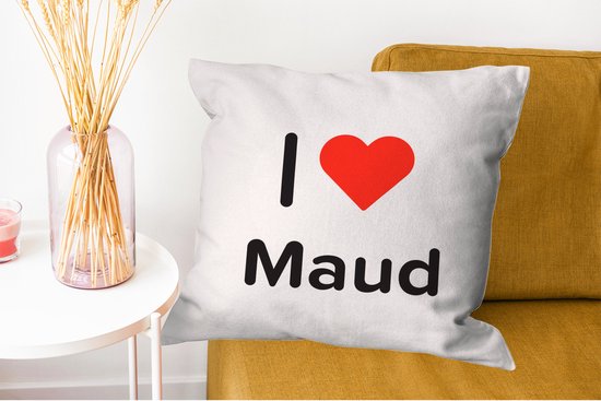 Coussins Coussins décoratifs - Oreillers Salon - 60x60 cm - J'aime - Maud - Fille