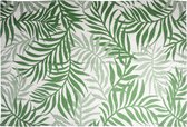 Vloerkleed Plantenprint - 180 x 120 cm - Groen