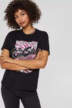 EDC T-shirt T Shirt Met Metallic Print 111cc1k332 C001 Dames Maat - S