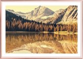 Poster Met Metaal Rose Lijst - Licht Park Poster