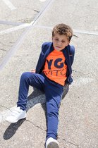 TYGO & vito jongens vest met gestreepte bies Navy