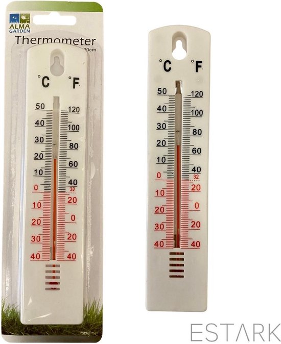 schapen doorgaan Verbeteren ESTARK® Thermometer - Buitenthermometer - Binnenthermometer - Metalen  Binnen Buiten... | bol.com