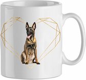 Mok Belgian Malinois 4.3| Hond| Hondenliefhebber | Cadeau| Cadeau voor hem| cadeau voor haar | Beker 31 CL