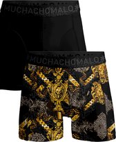 Muchachomalo-2-pack onderbroeken voor mannen-Elastisch Katoen-Boxershorts - Maat S