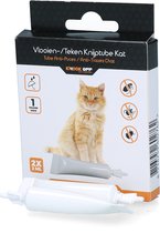 Knock Pest Control Vlooienpipet - Tekenpipet – anti-vlooien - Geschikt voor katten – Gifvrij – Regen- en waterbestendig – Tot 1 maand werkzaam – 2 x 2 ml