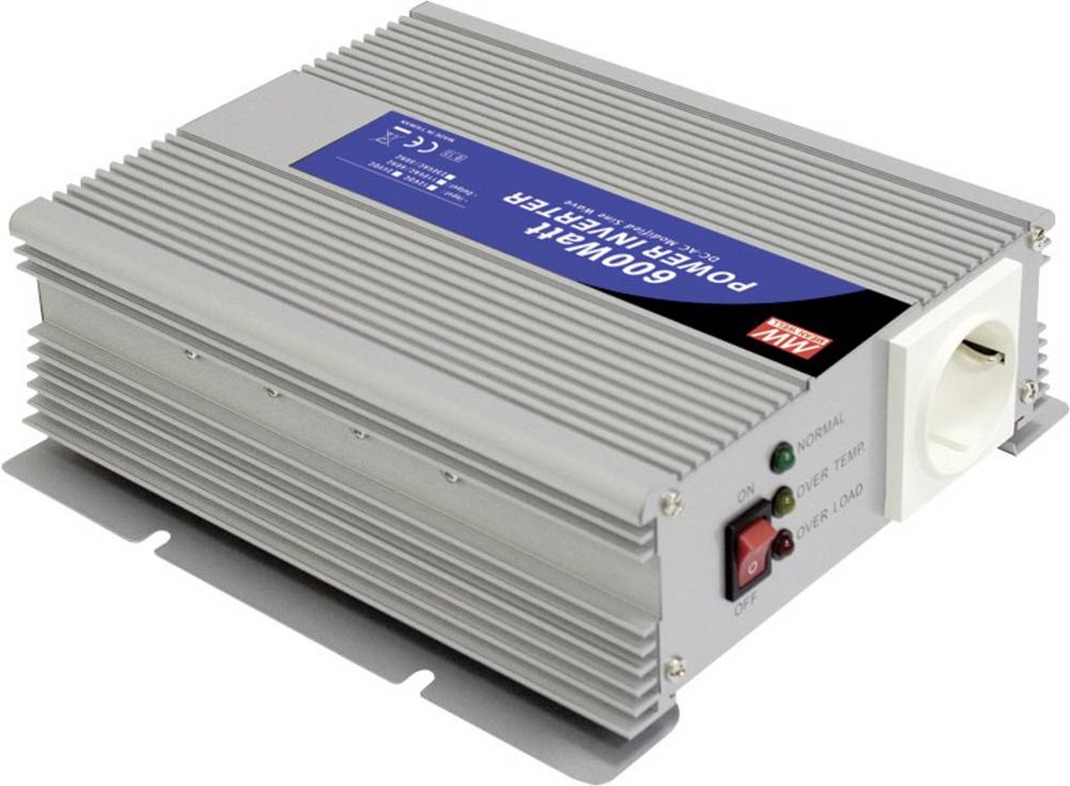 Mean Well A301-600-F3 Omvormer 600 W 12 V/DC - 230 V