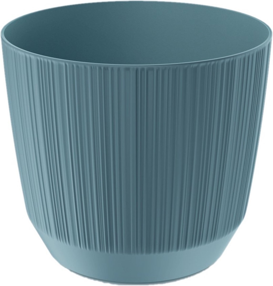 Prosperplast Plantenpot - stripe - ijsblauw - kunststof - D15xH13 cm - voor binnen/buiten