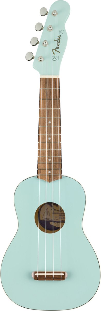 Fender Venice Soprano Ukulele Daphne Blue - Sopraan ukulele