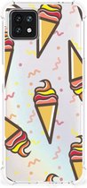 Beschermhoes OPPO A53 5G | A73 5G Telefoon Hoesje met doorzichtige rand Icecream