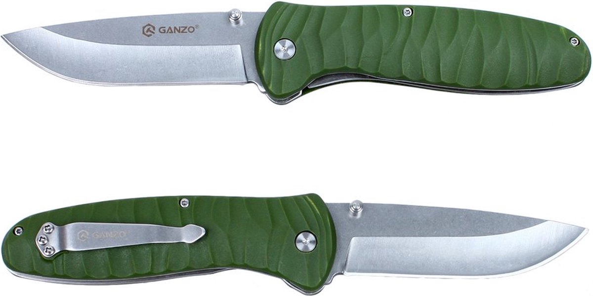 Ganzo zakmes G6252 eenhandsmes - Groen