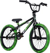 Ks Cycling Fiets BMX Freestyle 20'' 23 Circles zwart-groen - 25 cm