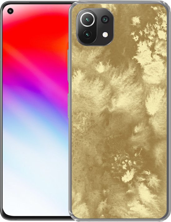 Convient pour coque Xiaomi 11T - Or - Peinture - Abstrait - Étui de téléphone en Siliconen