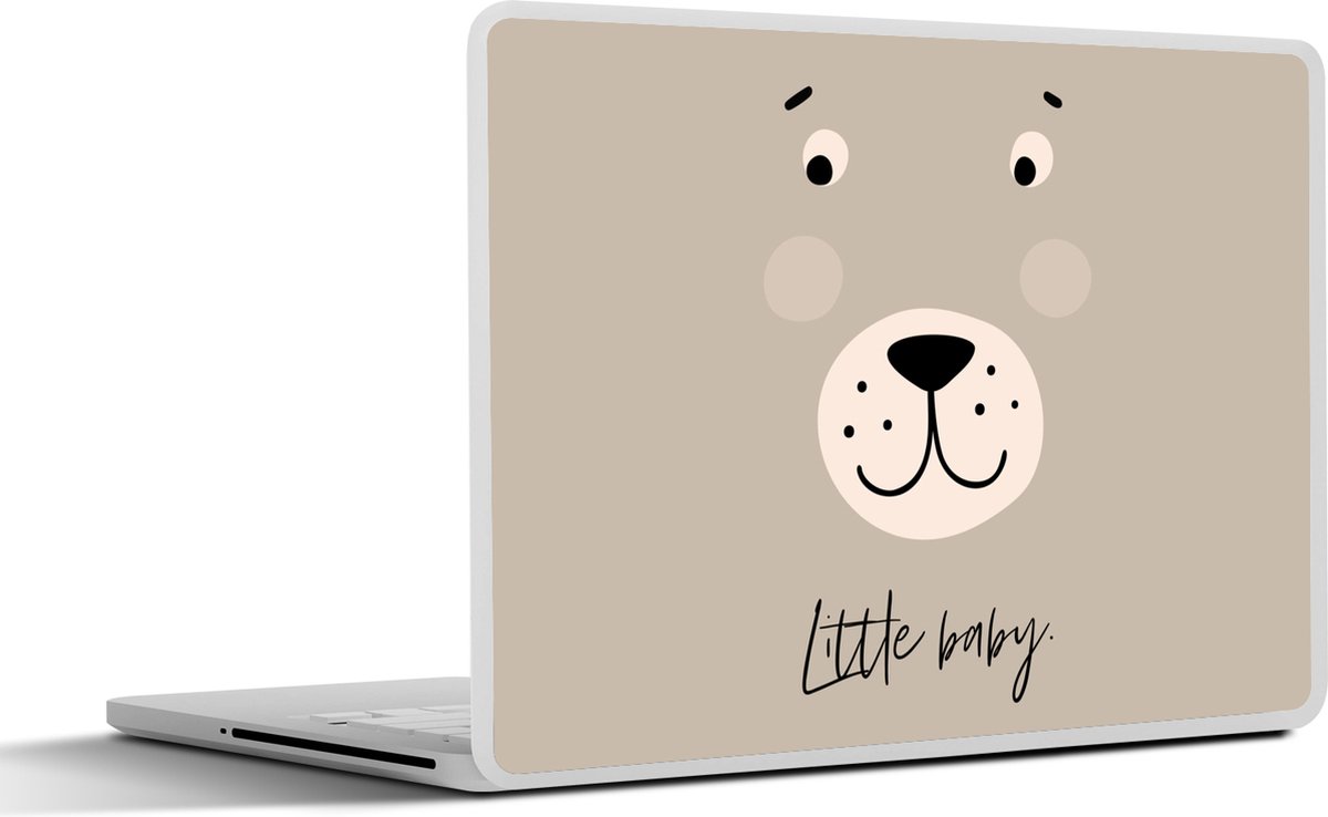 Laptop sticker - 15.6 inch - Quotes - Little baby - Kinderen - Spreuken - Kids - Baby - Jongens - Meiden - 36x27,5cm - Laptopstickers - Laptop skin - Cover