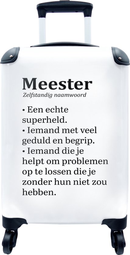MuchoWow® Koffer - Gouden patroon op een zwarte achtergrond - Past binnen 55x40x20 cm