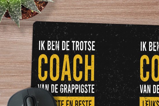 Sous-main 60x30 cm - Tapis de souris Coach - Proverbes - Fierté - Sous-main XL - Protection de sous-main - Tapis de souris Ordinateur