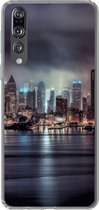 Geschikt voor Huawei P20 Pro hoesje - New York - Amerika - Skyline - Siliconen Telefoonhoesje