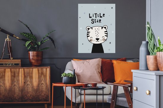 Stickers muraux - Proverbes - Petite étoile - Citations - Bébé - Kids - Enfants - Garçons - Meiden - 60x80 cm - Feuille adhésive