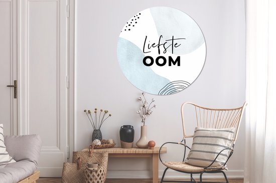 Wall Circle - Wall Circle Indoor - Citation - Tonton - Amour - ⌀ 150 cm - Décoration murale - Peintures Ronds