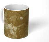 Mok - Goud - Verf - Abstract - 350 ML - Beker - Uitdeelcadeautjes