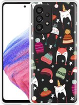 Hoesje Geschikt voor Samsung Galaxy A53 Winter Hats