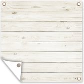 Tuindoek Plank - Wit - Hout - Design - 100x100 cm Tuindoek Plank - Wit - Hout - Design - 100x100 cm