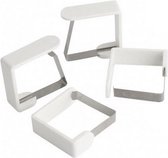 tafelkleedklemmen 4 stuks wit 45 mm