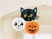 honeycomb Halloween junior oranje/zwart/wit 3 stuks