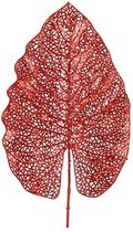 kerstversiering blad 22 x 79 cm rood