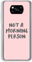 Case Company® - Poco X3 Pro hoesje - Morning person - Soft Cover Telefoonhoesje - Bescherming aan alle Kanten en Schermrand