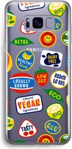 Case Company® - Samsung Galaxy S8 hoesje - Fruitsticker - Soft Cover Telefoonhoesje - Bescherming aan alle Kanten en Schermrand