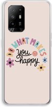 Case Company® - Oppo A94 5G hoesje - Happy days - Soft Cover Telefoonhoesje - Bescherming aan alle Kanten en Schermrand