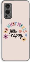 Case Company® - OnePlus Nord 2 5G hoesje - Happy days - Soft Cover Telefoonhoesje - Bescherming aan alle Kanten en Schermrand