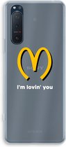 Case Company® - Sony Xperia 5 II hoesje - I'm lovin' you - Soft Cover Telefoonhoesje - Bescherming aan alle Kanten en Schermrand