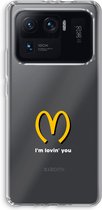 Case Company® - Xiaomi Mi 11 Ultra hoesje - I'm lovin' you - Soft Cover Telefoonhoesje - Bescherming aan alle Kanten en Schermrand