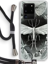 Case Company® - Samsung Galaxy S20 Ultra hoesje met Koord - Haeckel Tineida - Telefoonhoesje met Zwart Koord - Bescherming aan alle Kanten en Over de Schermrand