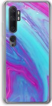 Case Company® - Xiaomi Mi Note 10 hoesje - Zweverige regenboog - Soft Cover Telefoonhoesje - Bescherming aan alle Kanten en Schermrand