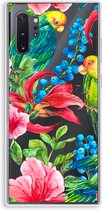 Case Company® - Samsung Galaxy Note 10 Plus hoesje - Papegaaien - Soft Cover Telefoonhoesje - Bescherming aan alle Kanten en Schermrand