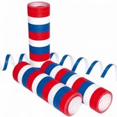 serpentine 4 meter papier blauw/rood/wit 20-delig