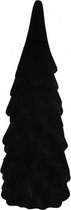 kerstboom Lloyd 8 x 22 cm textiel/hout zwart