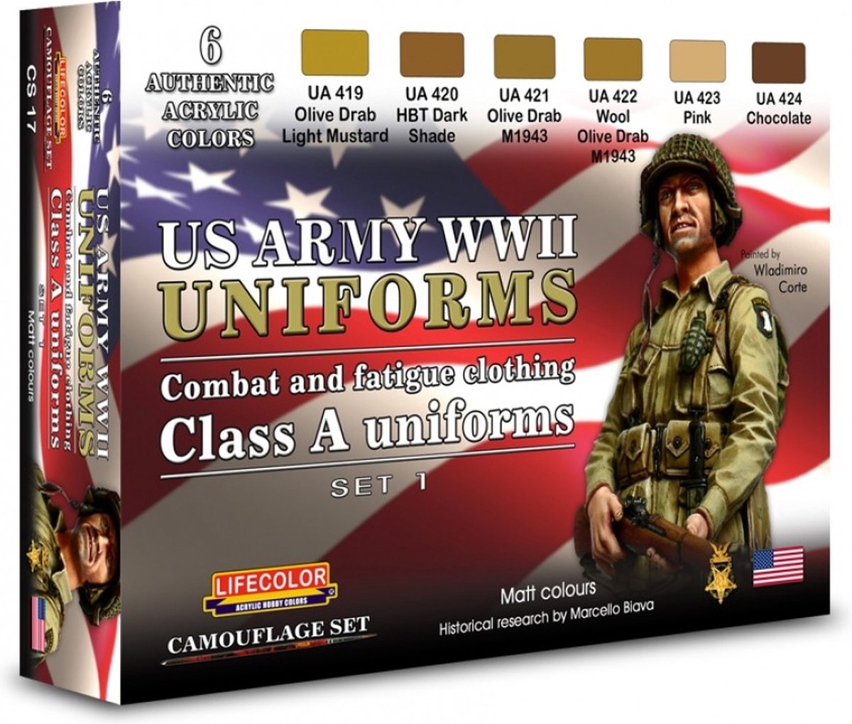 Lifecolor CS17 U.S. Army WWII Uniforms Set 1