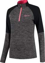 Rogelli Enjoy Runningtop - Sporttrui Dames - Grijs/Zwart/Roze - Maat M