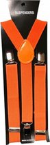 bretels 2,5 cm elastaan/polyester oranje one-size