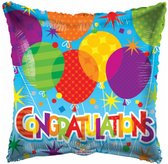 folieballon Congratulations junior 45 cm