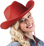 hoed Rodeo dames one size rood